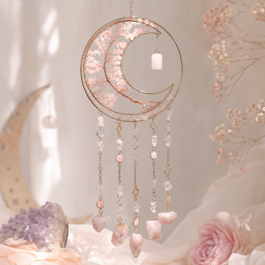 Lunar Crystal Dreamcatcher