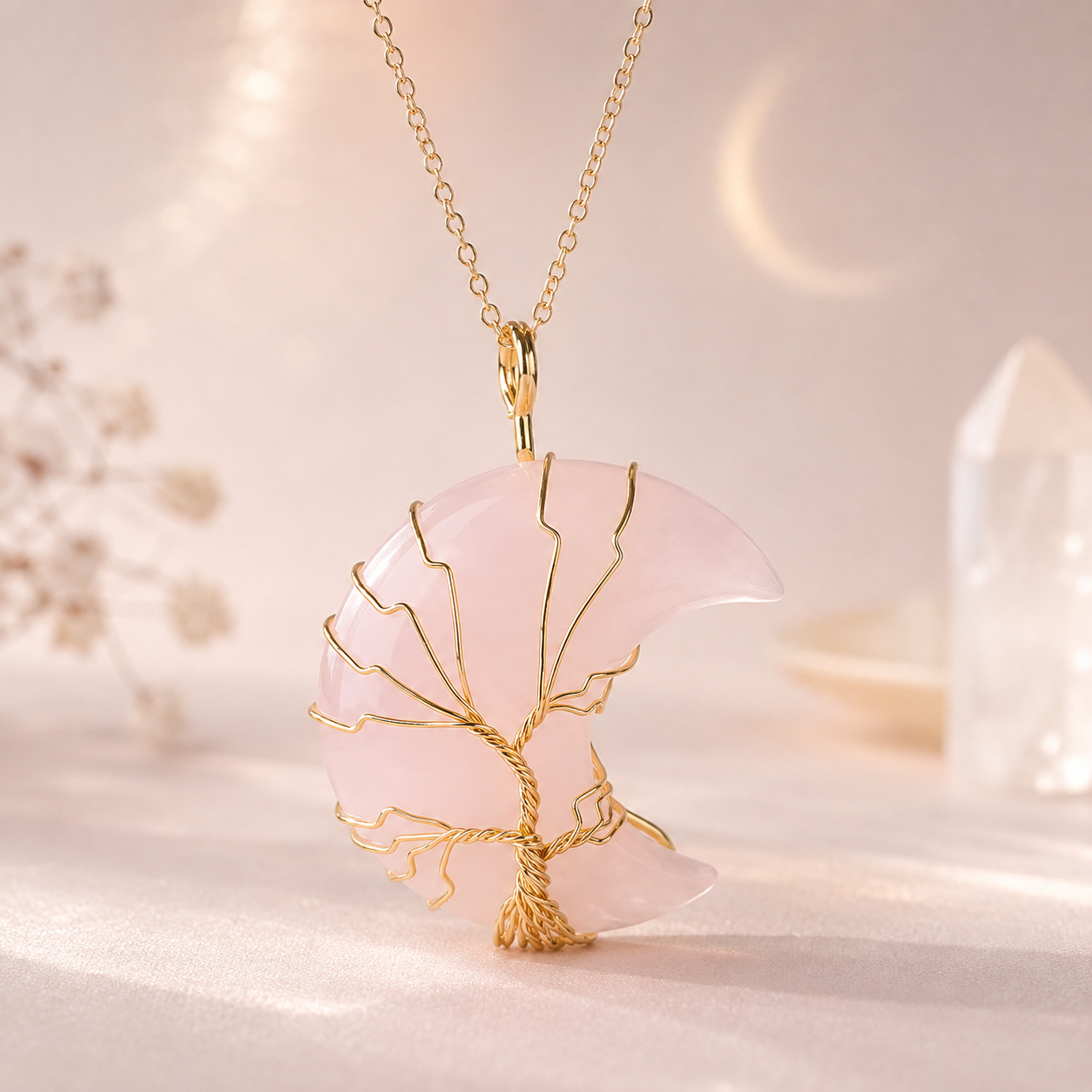 Moon Garden Crystal Necklace