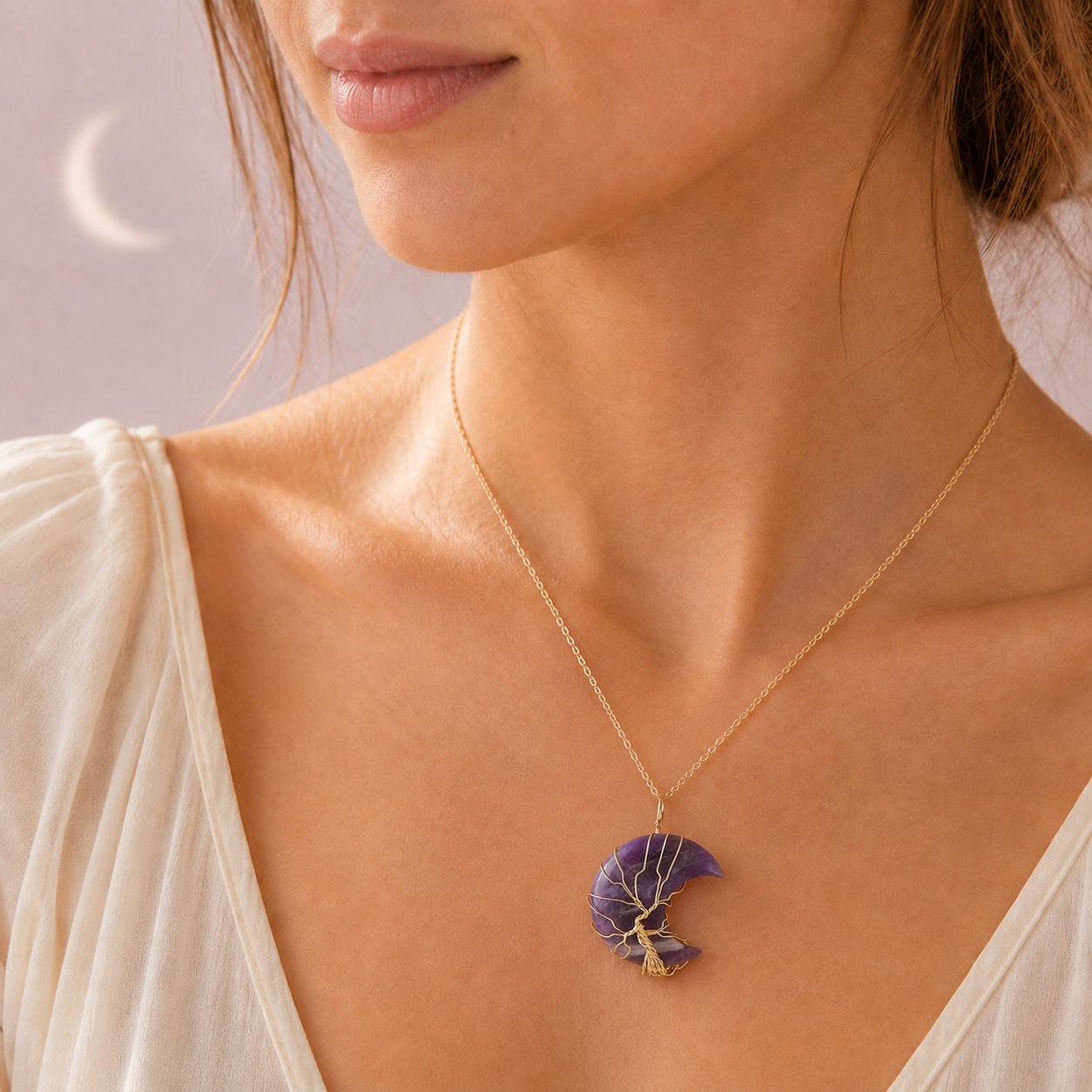 Moon Garden Crystal Necklace