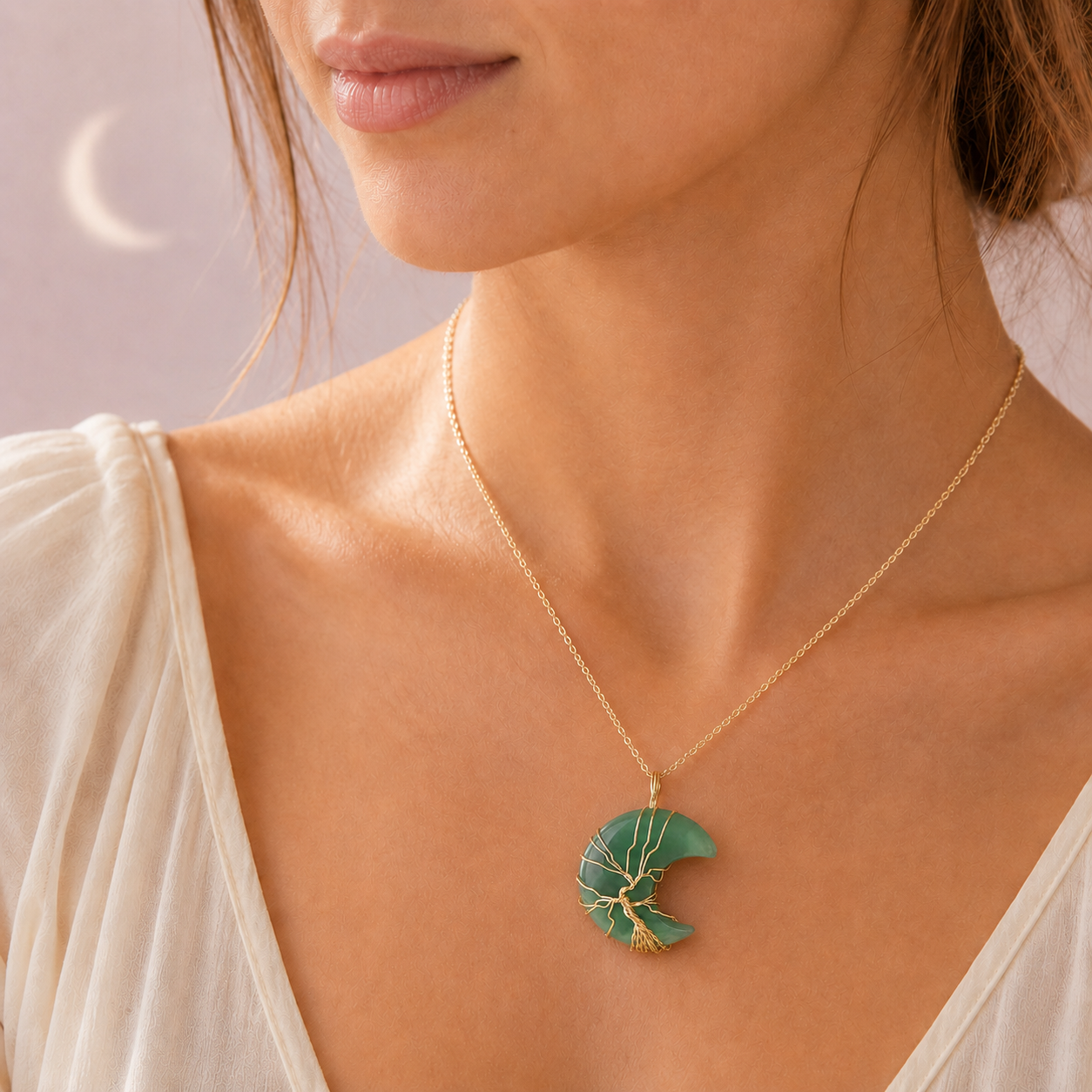 Moon Garden Crystal Necklace