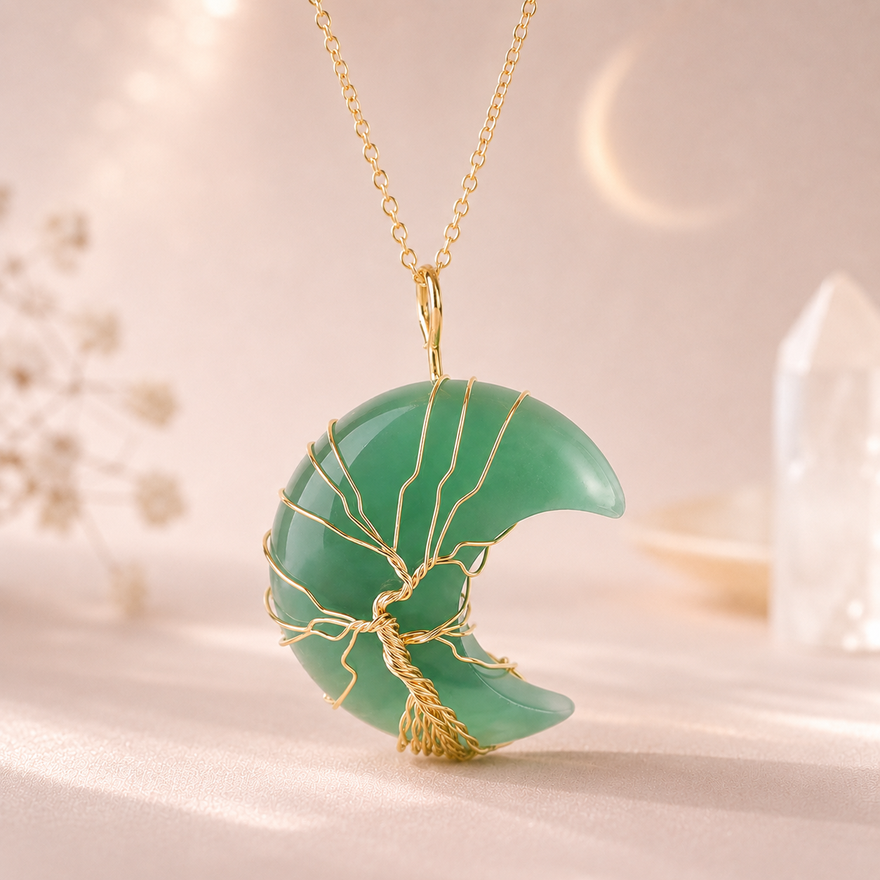 Moon Garden Crystal Necklace
